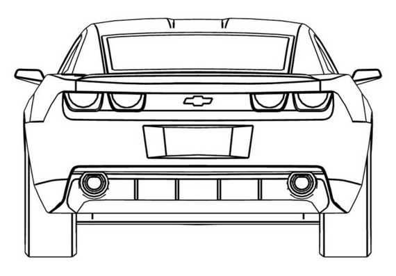 Chevrolets Camaro (2009) (Chevrolet Camaro (2009)) are drawings of the car